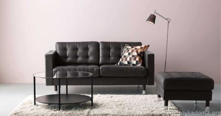 IKEA LANDSKRONA кожаный диван