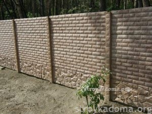 наборной бетонный забор